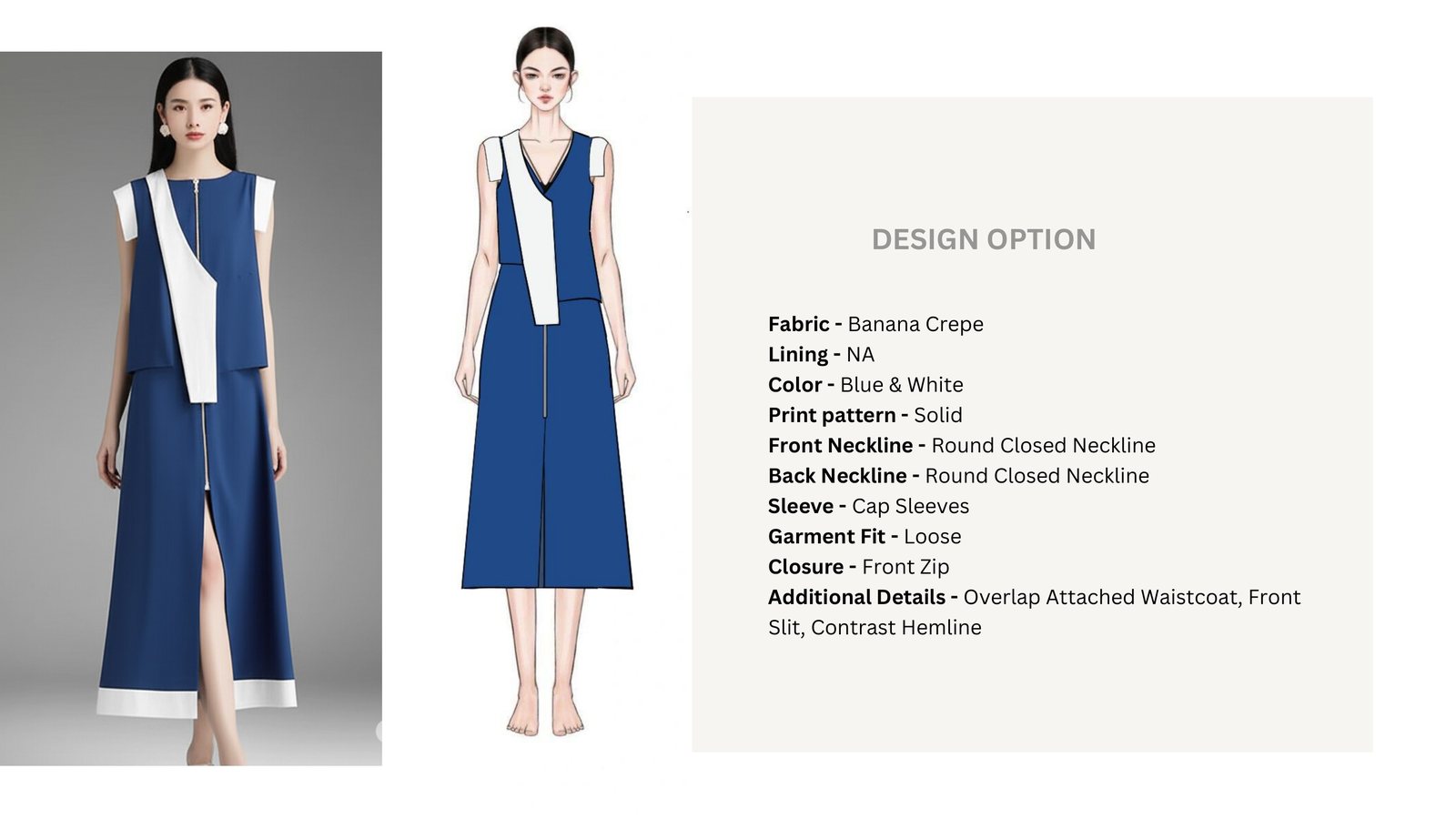 Design option: blue & white